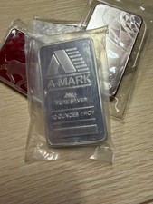 10 Oz Troy Ounce .999 Fine Silver Bar - Assorted Design Secondary Random Lot