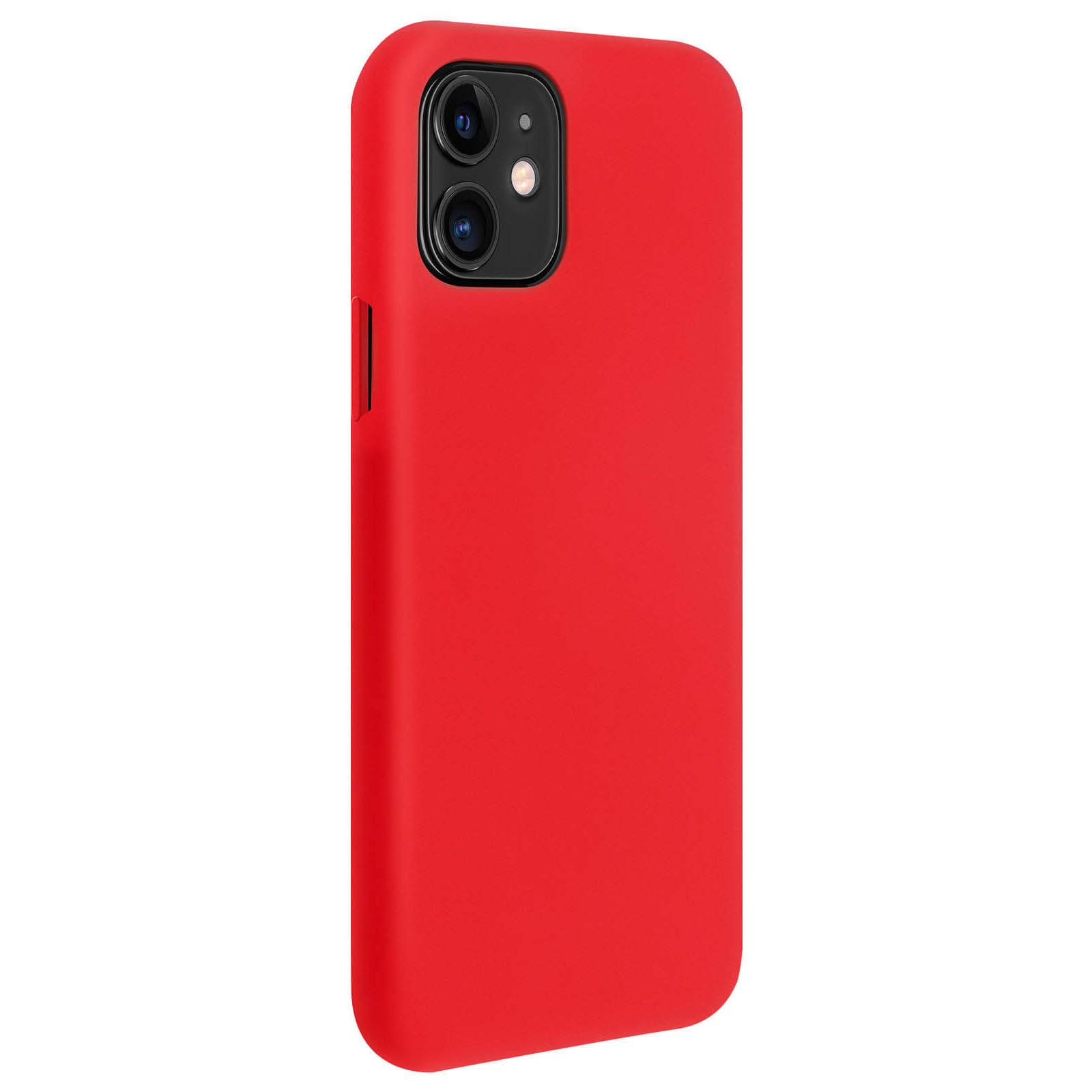 Coque silicone rouge iPhone 11 Avizar contre les chutes et glisses