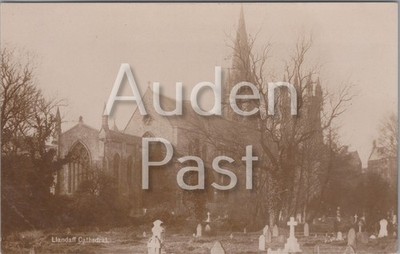 RPPC Llandaff Kathedrale Cardiff Echtfoto Postkarte