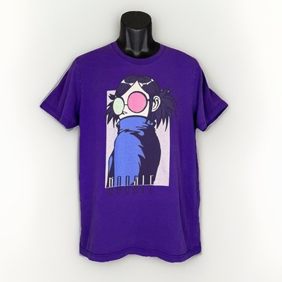 Vtg Gorillaz Noodle Tee Purple Saturnz Barz Cartoon Anime Band Shirt Mens Size M