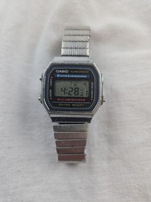 Casio Electro Luminescence Digital Watch Alarm Chrono Backlight Stainless Steel