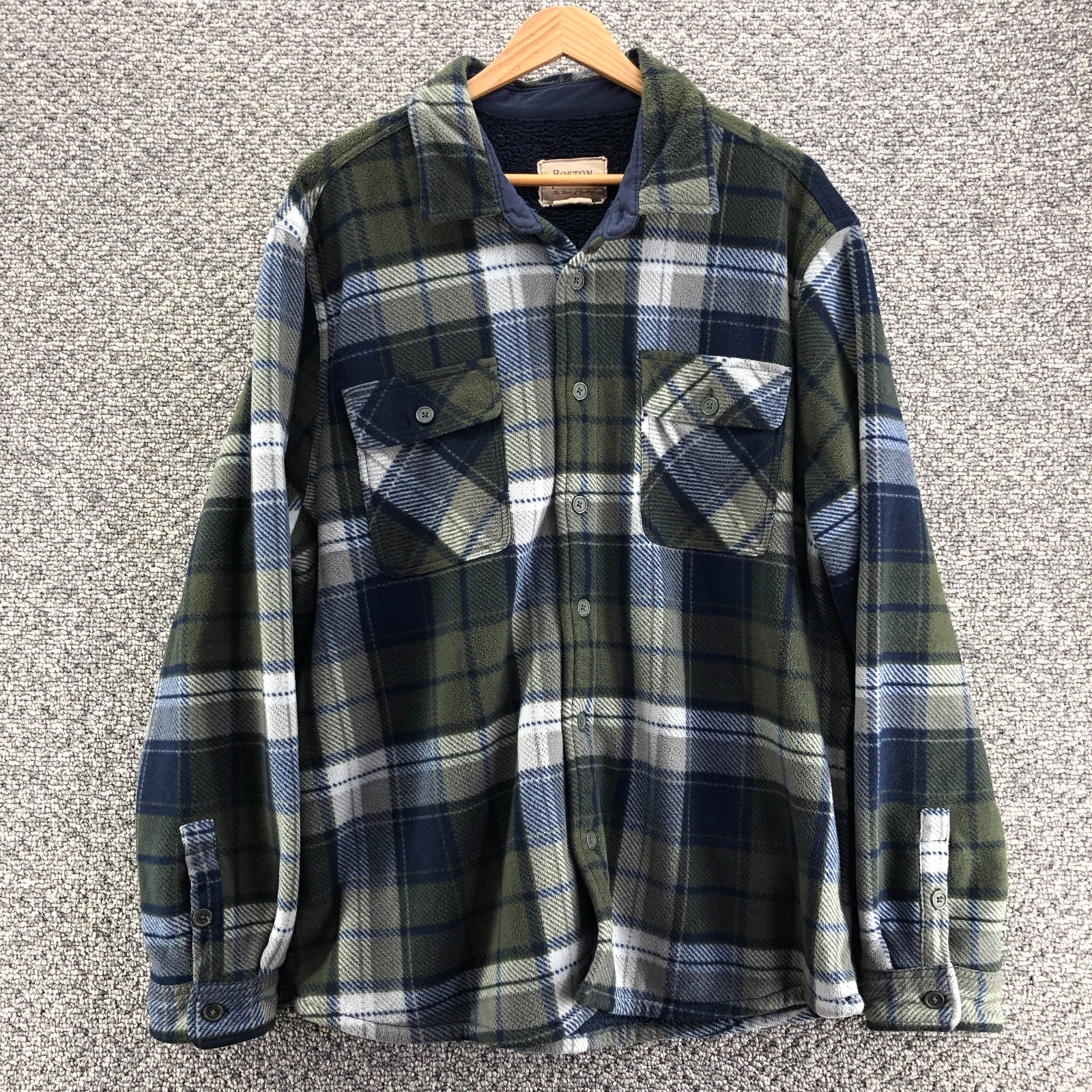 Boston Traders Plaid Shacket Jacket Multicolor Me… - image 1