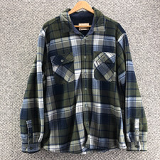 Boston Traders Plaid Shacket Jacket Multicolor Mens Sz XL Sherpa Fleece Lined