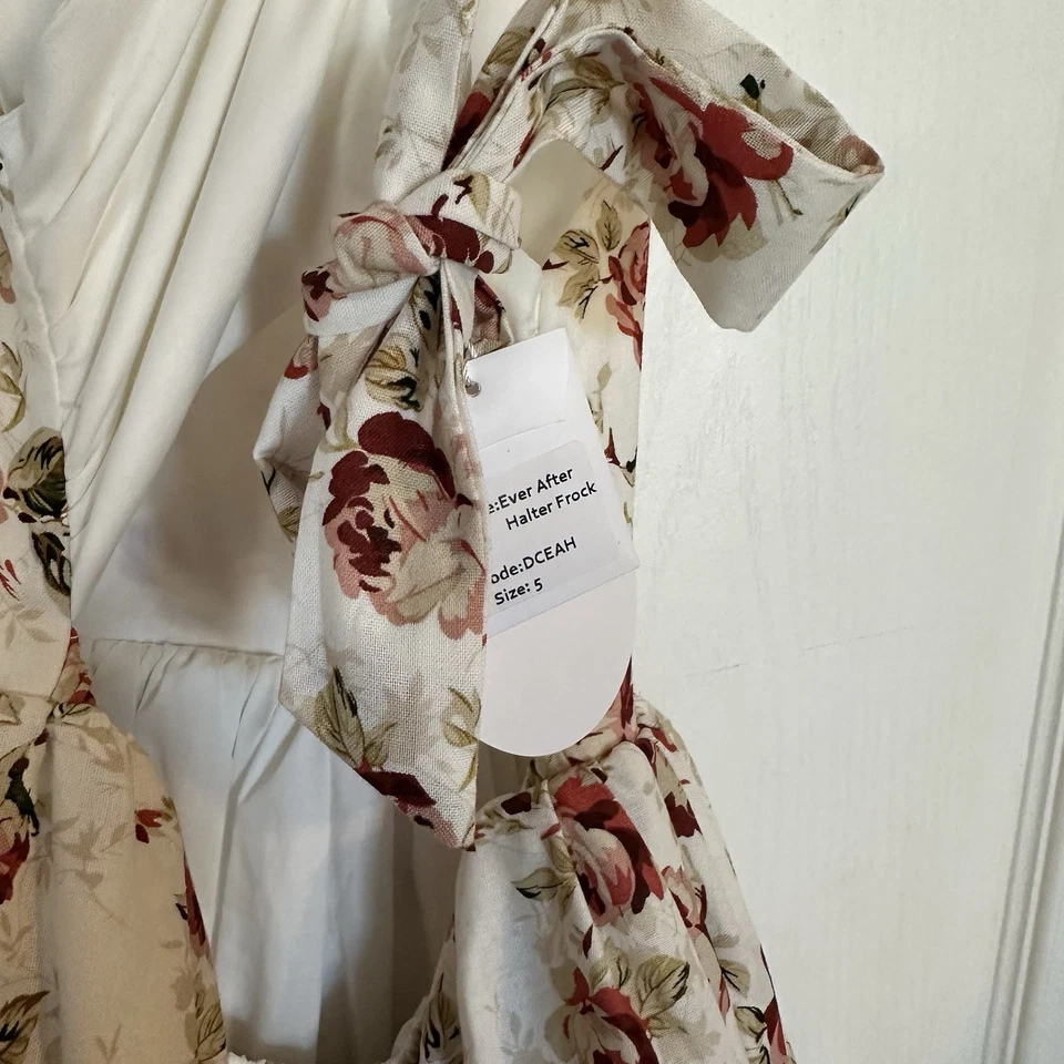  Dollcake Ever After Halter Frock 5 NWT Floral Lace Maxi Dress grown, wedding    - Image 4 of 4