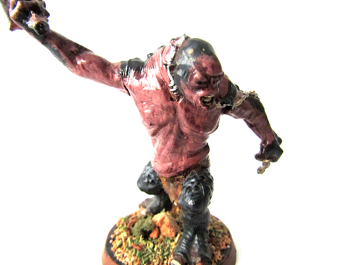 A16 WARHAMMER LOTR / MIDDLE EARTH - MORIA GOBLINS CAVE TROLL PAINTED METAL - Picture 2 of 4