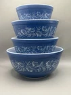 New ListingVtg. Pyrex Colonial Mist Mixing Bowl Set of 4 (401, 402, 402, 403) Custom Stack