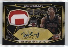 2018-19 Panini Obsidian Electric Etch Yellow 8/10 Wendell Carter Jr Auto 18t1
