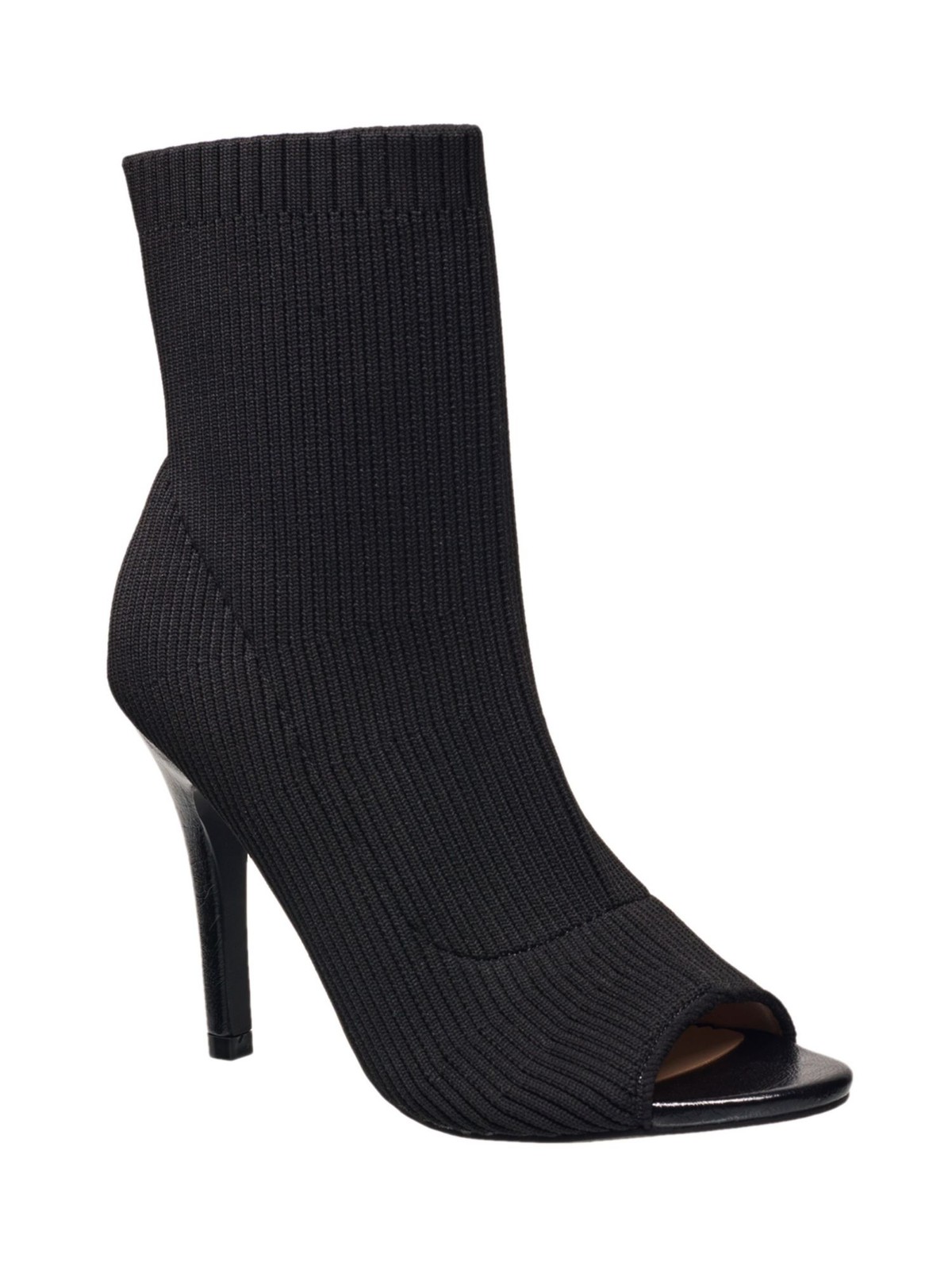 FRENCH CONNECTION Womens Black Bootie Style Sock Meghan Stiletto Pumps Shoes 8