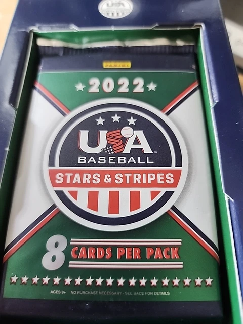 (1) 2022 Panini USA Stars & Stripes Baseball Factory Sealed PacK 1 HIT PER
