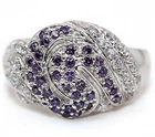 2CT Treated Amethyst 925 Sterling Silver Ring Jewelry Sz 8 MM6-3