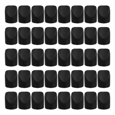 50Pcs Black Chair Leg Caps Nylon Folding Chair Glides for Enhanced Stability