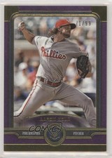2019 Topps Museum Collection Amethyst 71/99 Aaron Nola #73 0w8