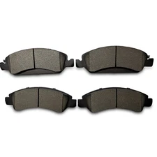 4pcs Pair Front Ceramic Brake Pad Set for 2005-2018 Chevrolet Silverado 1500
