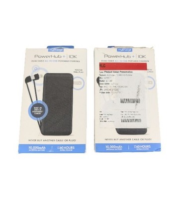 Pp4U Lot Of 2 myCharge PowerHub+ 10000mAh All-In-One Portable Charger Power Bank
