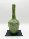 Vintage 60s Royal Haeger Green Drip Glaze Vase Mid Century Modern Ceramic Art