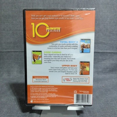 BeachBody 10 Minute Trainer DVD Workouts Total Body, Core, Upper New
