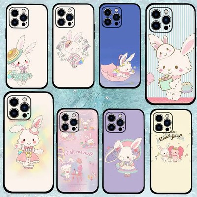For iPhone 17 16 15 14 13 Pro Max Cover Wish Me Mell Cute Black Silicone Case