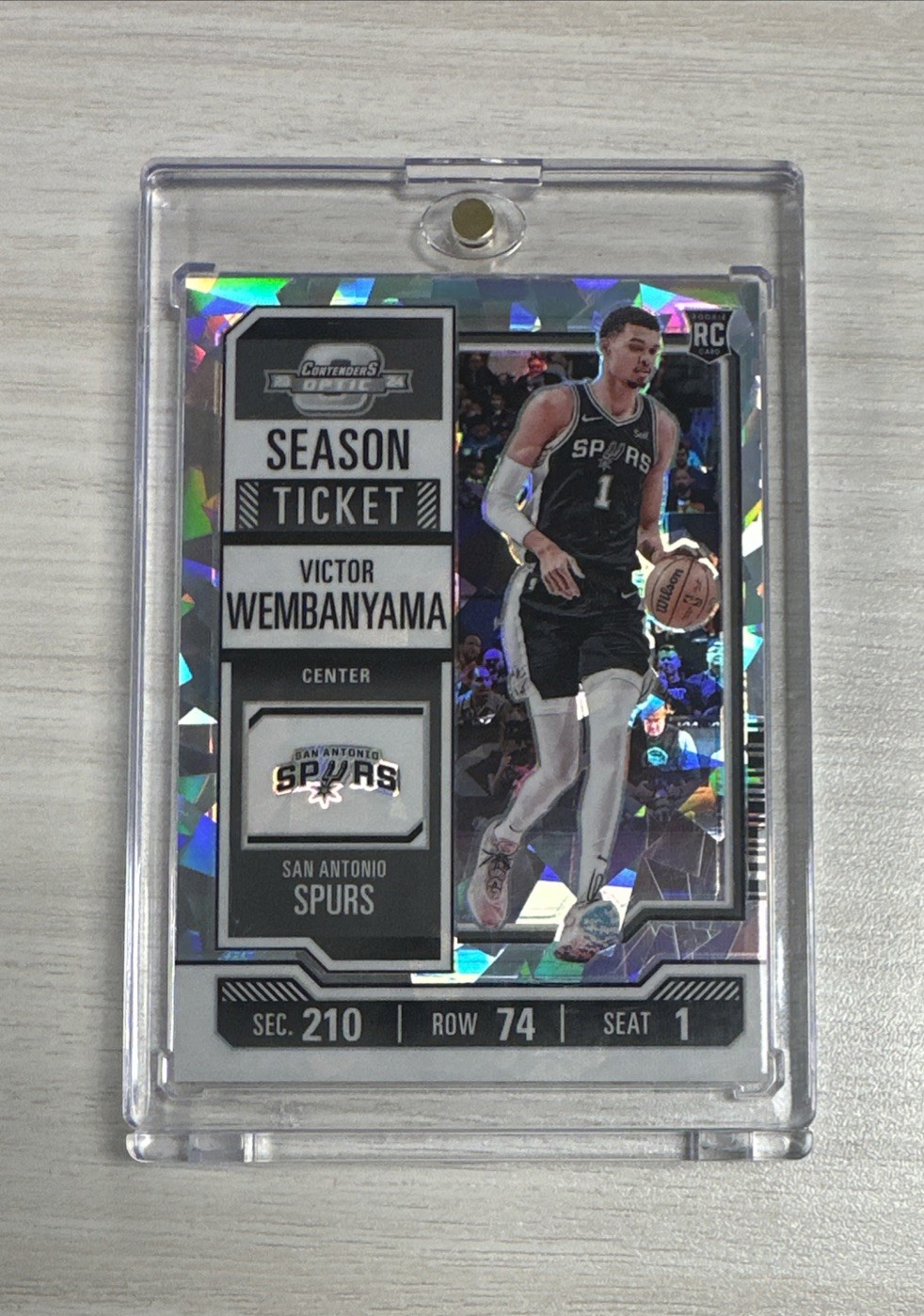 2023-24 Contenders Optic True Cracked ICE 21/23 Victor Wembanyama Rookie Card RC