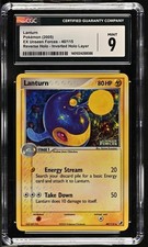 CGC 9 Lanturn Inverted Holo Layer Reverse Holo Pokemon Ex Unseen Forces Pop 5