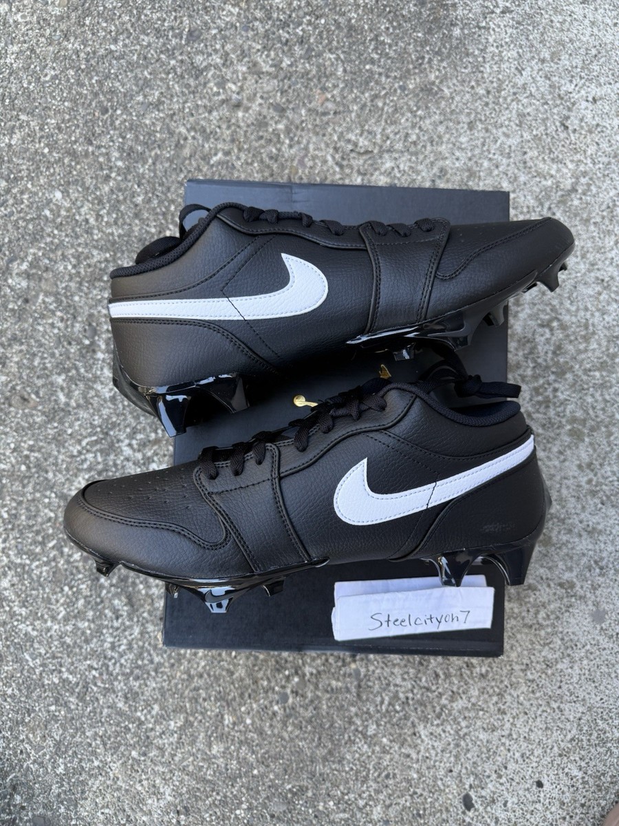 Nike Air Jordan Low TD Football Cleats Black White FJ6245-001 size 10-12