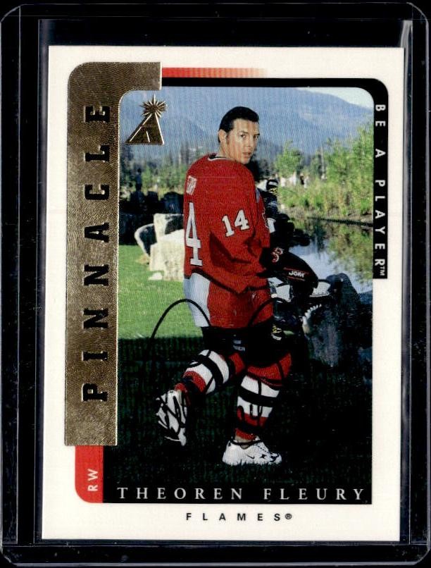 1996-97 Pinnacle Be a Player #159 Theoren Fleury Autographs