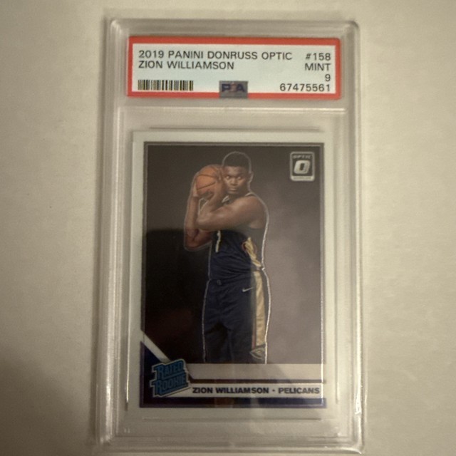 2019 Panini Donruss Optic Zion Williamson #158 Rated Rookie PSA 9 Mint
