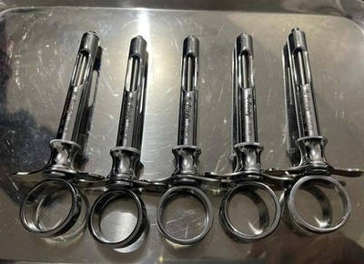 Lot of 10 Hu-Friedy CW Style Dental Anesthetic Aspirating 1.8ml Syringe SYRCW