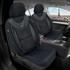 Schonbezüge Sitzbezüge für Renault Kangoo 2 Bj 2008-21 in Schwarz G102