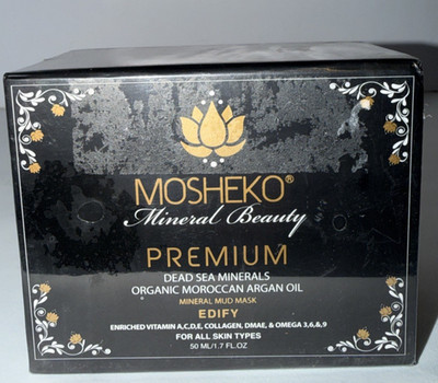 MOSHEKO MINERAL MUD MASK DEAD SEA MINERALS ORGANIC MOROCCAN ARGAN OIL