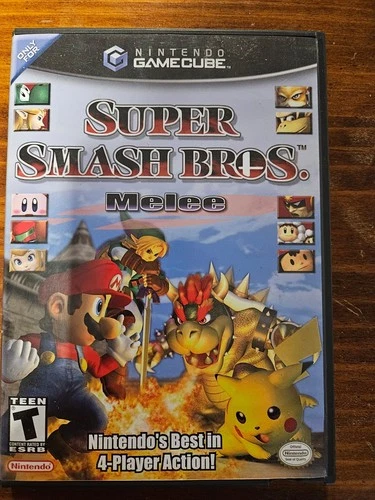 New ListingSuper Smash Bros. Melee Nintendo GameCube Black Label, CIB Complete w/ Manual