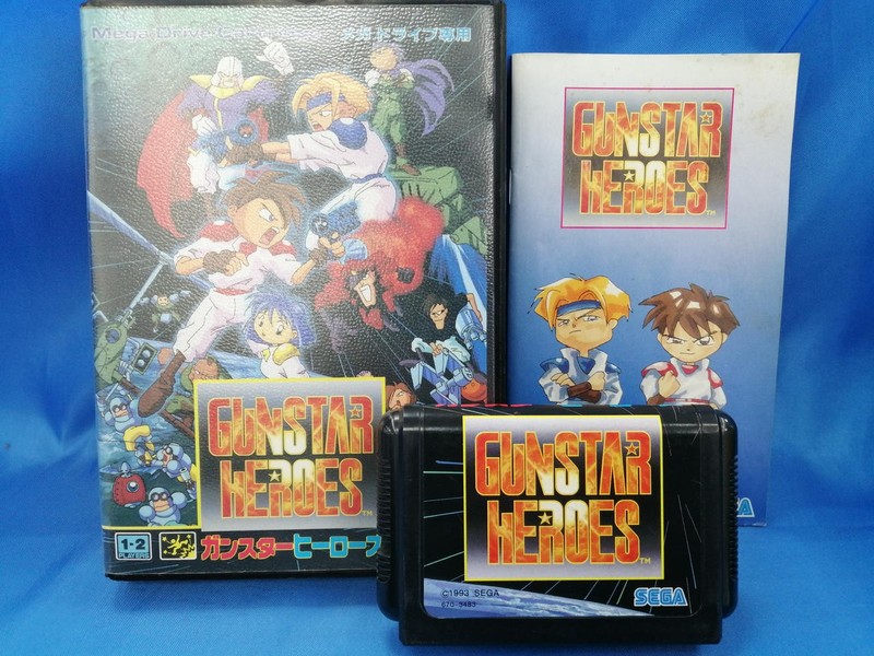 SEGA Gunstar Heroes Mega Drive Video Game, Classic Retro Action