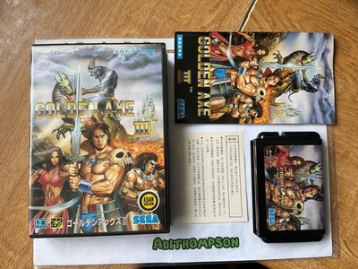 Golden Axe III 3 Spiele Sega Megadrive Jap Asian komplett mit Anleitung