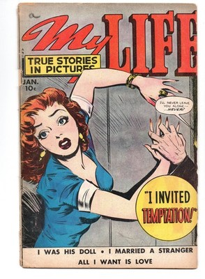 MY LIFE #12 (1950) - GRADE 3.0 - FOX FEATURE SYNDICATE GOLDEN AGE ROMANCE COMIC