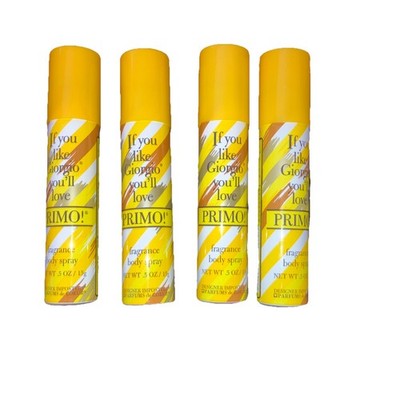 4X New PDC Primo, Travel Bundle 0.5 oz, Premium Body Spray Inspired by Giorgio!!