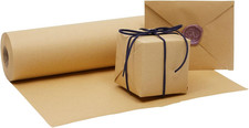 Bulletin Board Paper Roll - 12 in X 100 Ft - Brown Mail Wrapping Paper for Carto