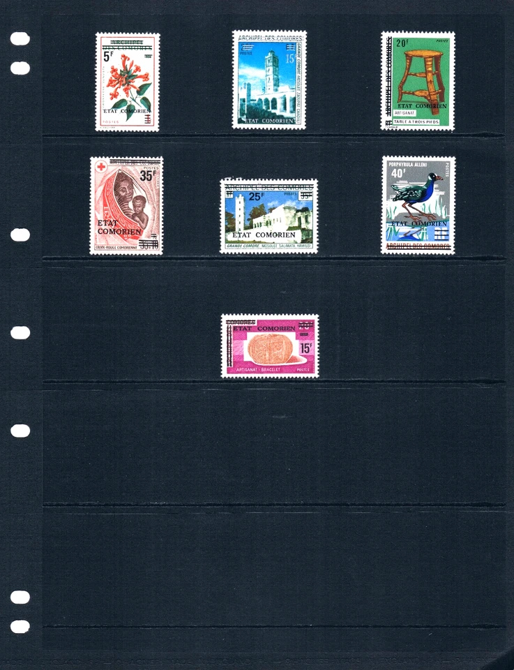 $54,25 Стоимость Скотта - 1975 КОМОРСКИЕ ОСТРОВА Надпечатки Редкие для сборки CV MNH NH UMM - Изображение 3 из 4