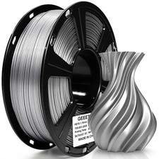 NEW Geeetech 1.75mm PETG 1kg Metallic-Silver Strength PETG 3D Printer Filament