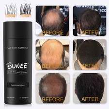 Dark Brown Bunee Hair Building Fibres 27.5g  Root cover Fast free delivery