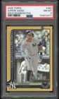PSA 8 Aaron Judge 2025 Topps Series 1 #300 Gold Rainbow Foil #'d /50