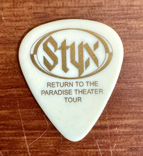 Styx Chuck Panozzo Guitar Pick 1996 Return To Paradise Tour Used On Stage