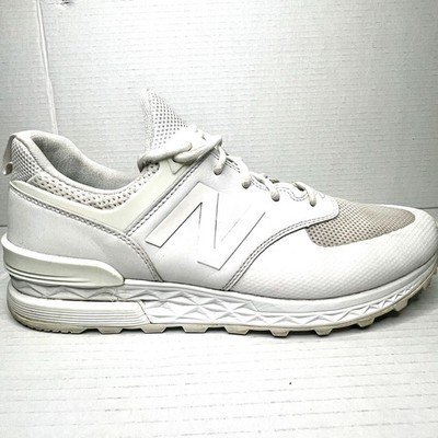  New Balance 574 Sport Shoes White Low Top Sneak   Men size  10
