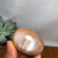 48mm Natural orange moonstone polish/rough Crystal specimens tumbled 69g A7204