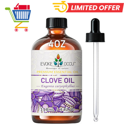 Evoke Occu Clove Oil for Teeth and Gums - Oral Care, Toothache Relief & Fresh