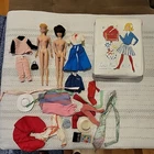 Two 1960s Mattel Midge dolls Original Japan Clothes Case