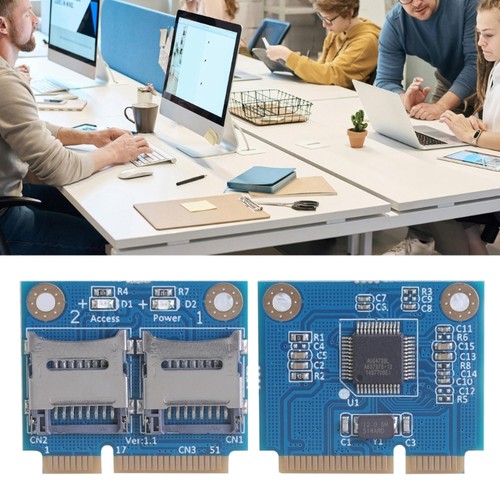 Expand Storage Capacity with mPCIE to 2 MicroSDs Card Reader Adapter - Afbeelding 2 van 8