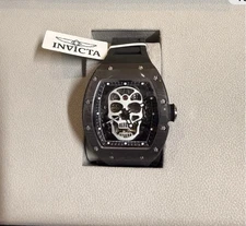 NEW Invicta S1 Rally 41mm Skeleton AUTOMATIC Mens Watch SKULL Dial  49025