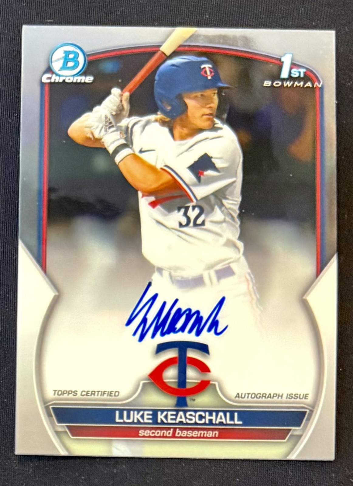 2023 Bowman Draft Luke Keaschall Chrome Auto 1st Prospect #CDA-LK Twins