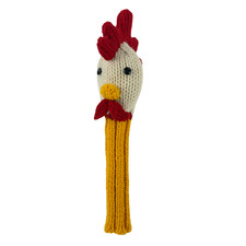 Hand knit wool Rooster Hybrid Golf Club Headcover
