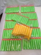135 Amosting Foam Bullets Gun Dart Refills (Geen & Orange)  (W34J)