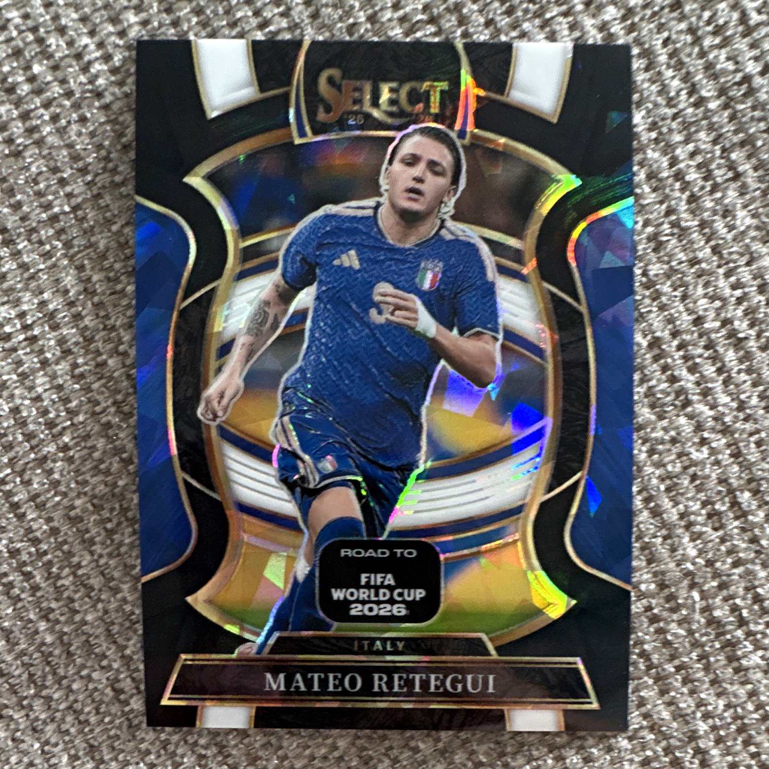 Panini Select Mateo Retegui Road to FIFA WC 2026 #32 Terrace Prizm /380 Italy
